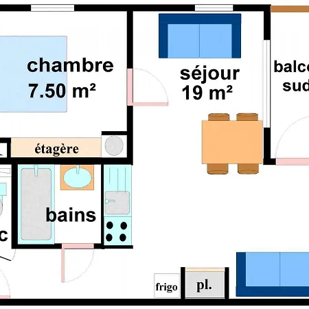 A 300m Des Pistes A Avec Balcon Et Garage - Fr-1-508-71 *